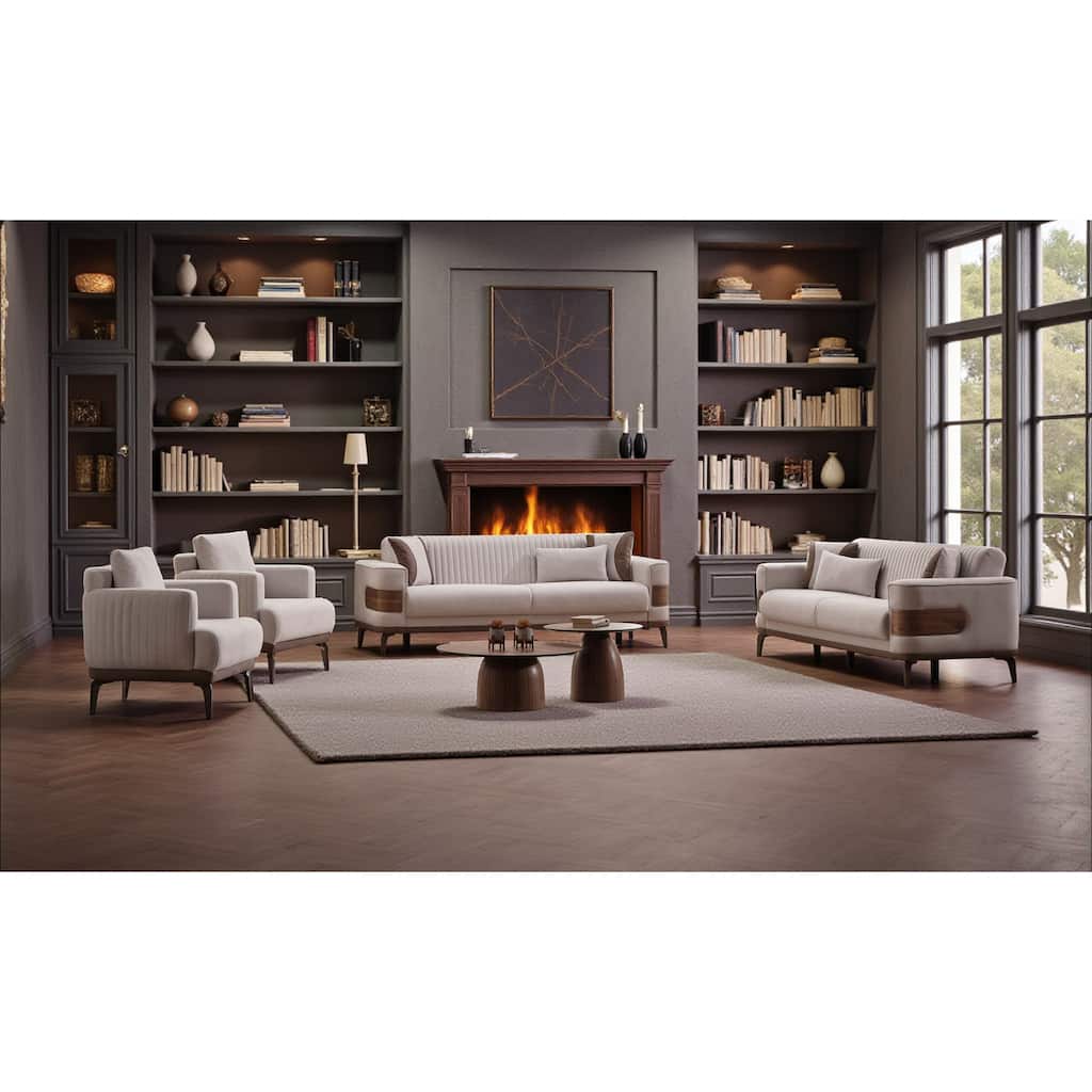 Montero 4 Pieces Living Room Sets 1 Sofa 1 Loveseat 2 Chair