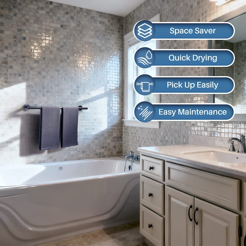 WOWOW Mutiple Length Wall Mounted Stainless Steel Towel Bar