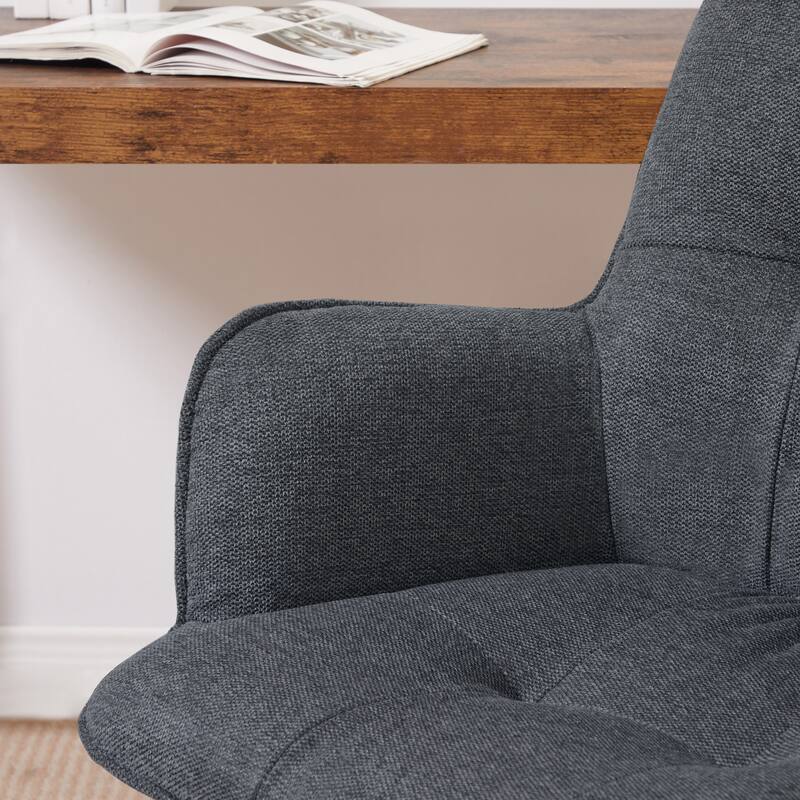 Art Leon Swivel Wood Accent Arm Chair