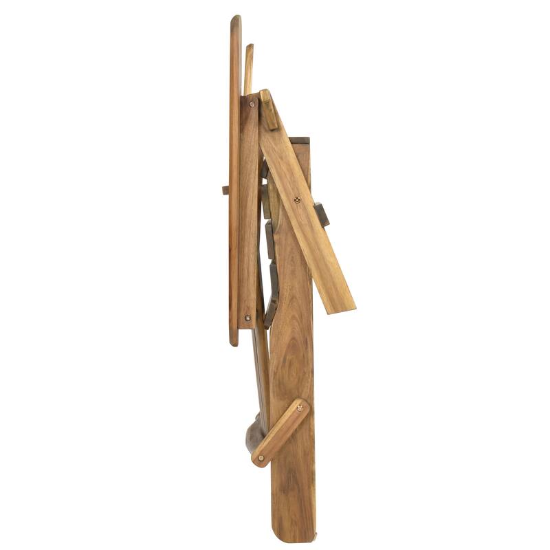 Rustic Acacia Wood Foldable Adirondack Chairs