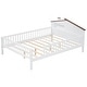 preview thumbnail 5 of 16, Full Wood Platform Bed with LED & Storage, House Headboard