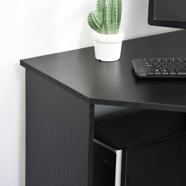 Shop Homcom Multi Tier Corner Computer Desk Writing Table For Home