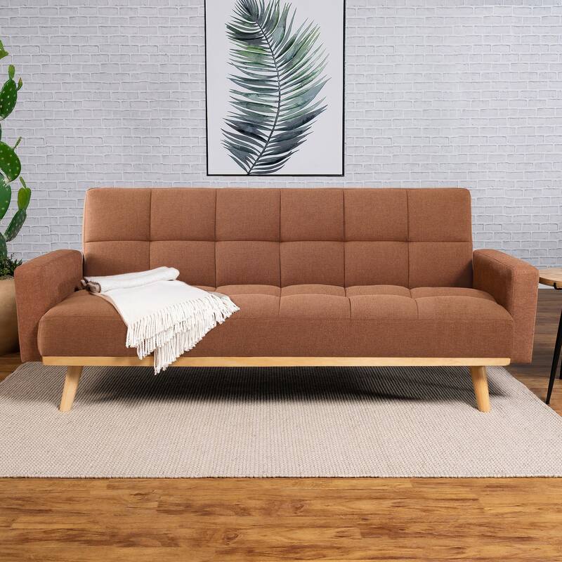 Kourtney Upholstered Tufted Convertible Sofa Bed