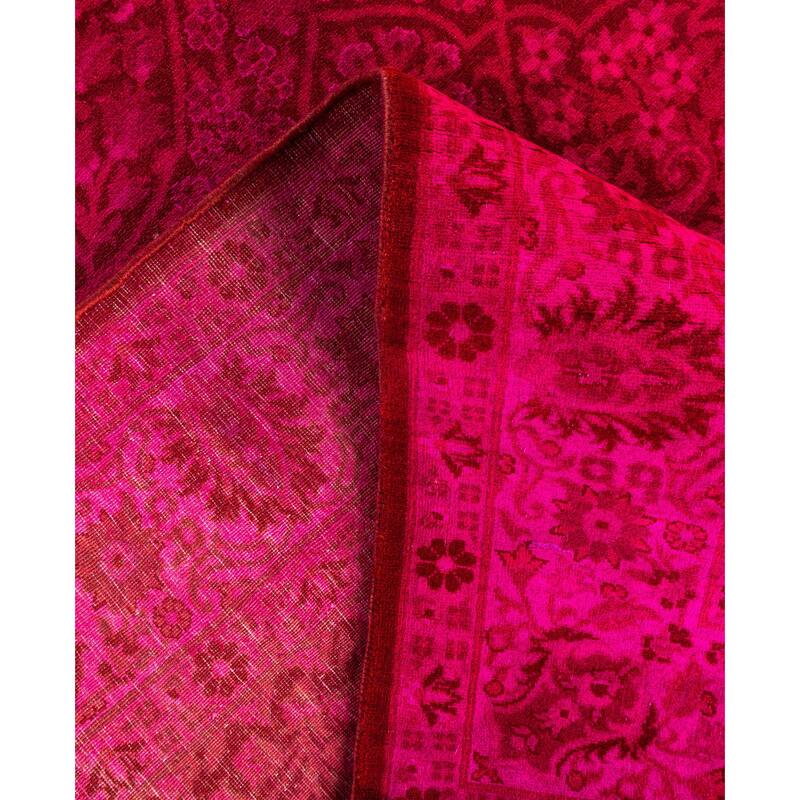 Overdyed One-of-a-Kind Hand-Knotted Area Rug - Pink - 4' 9" x 10' 2"