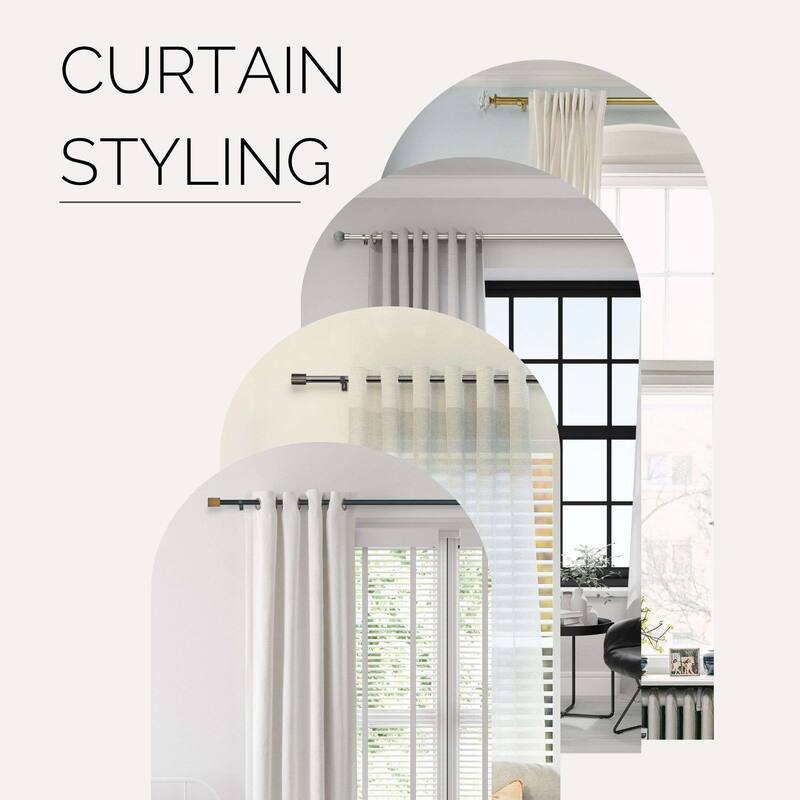 Linen Avenue Cage Double Window Curtain Rod Set