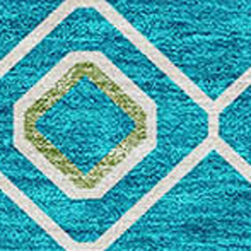 HomeRoots Geometric Modern Rectangle Outdoor Rug