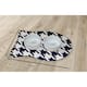 Houndstooth Pet Feeding Mat for Dogs and Cats