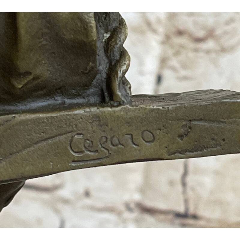 Hand Made Perfect Valentine Gift Couple In Love On Swing Set Bronze Figurine Lrg