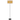 100 Watt Octavia Black Metal Pole Lamp with Kraft Shade - One Size
