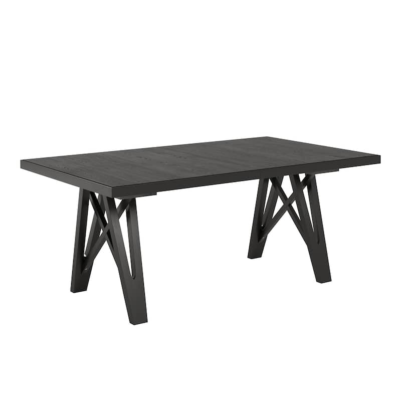Harstad 72"-90" Wood Finish Extendable Dining Set by iNSPIRE Q Modern