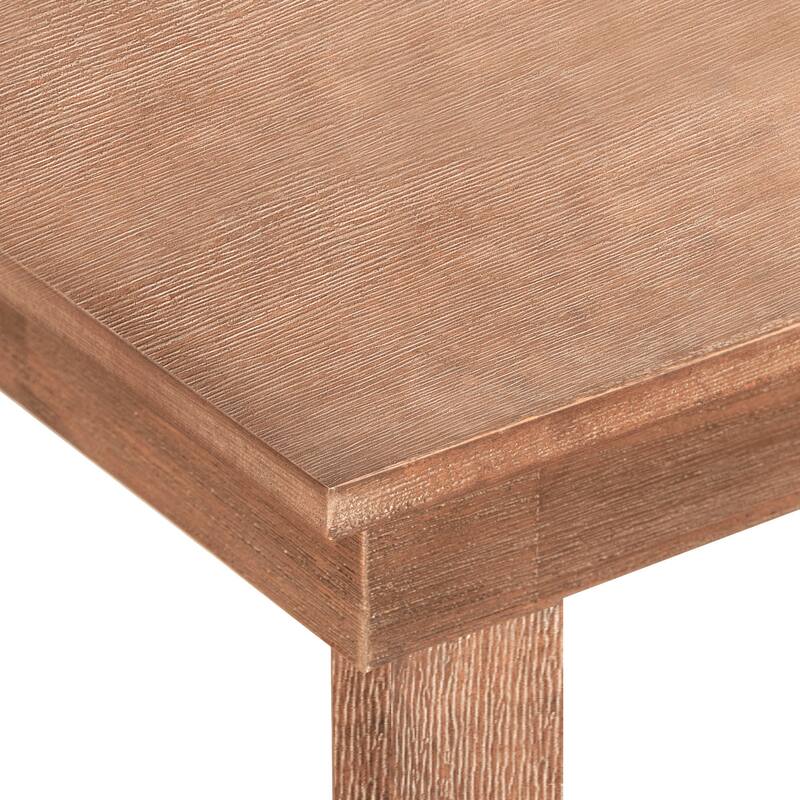 Counter Height 5-Piece Dining Table Set, Kitchen Table Set with Wood Texture Table and Cushioned Chairs