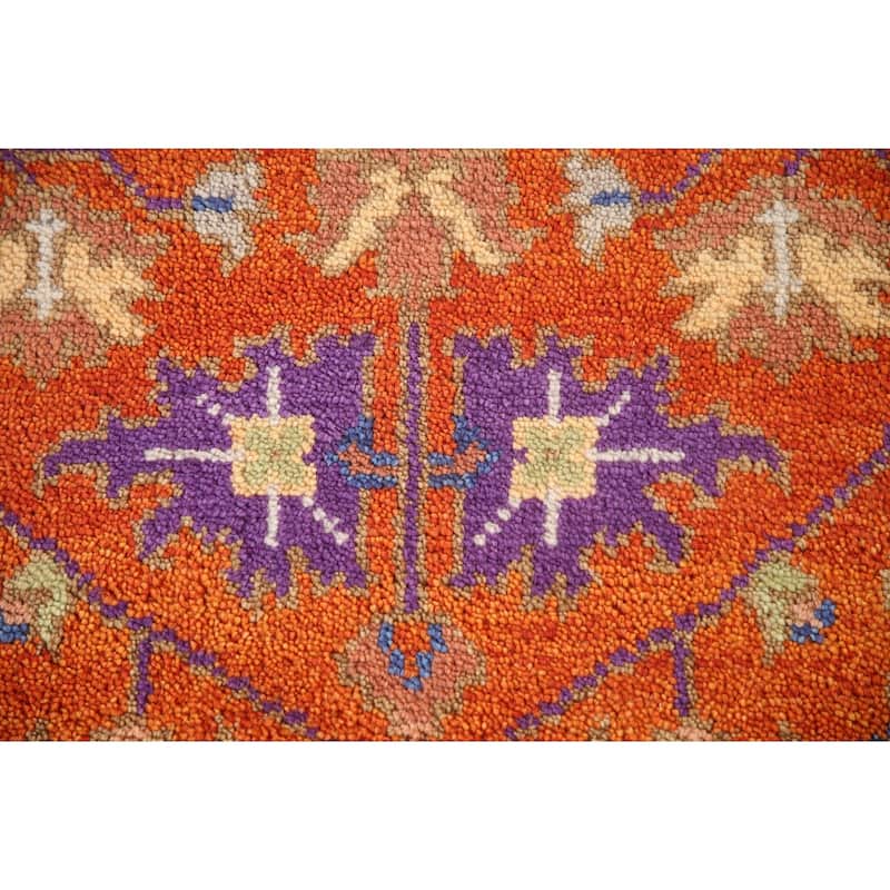 Heriz-Serapi Oriental Accent Rug Handmade Grey Wool Carpet - 3'0"x 4'11"