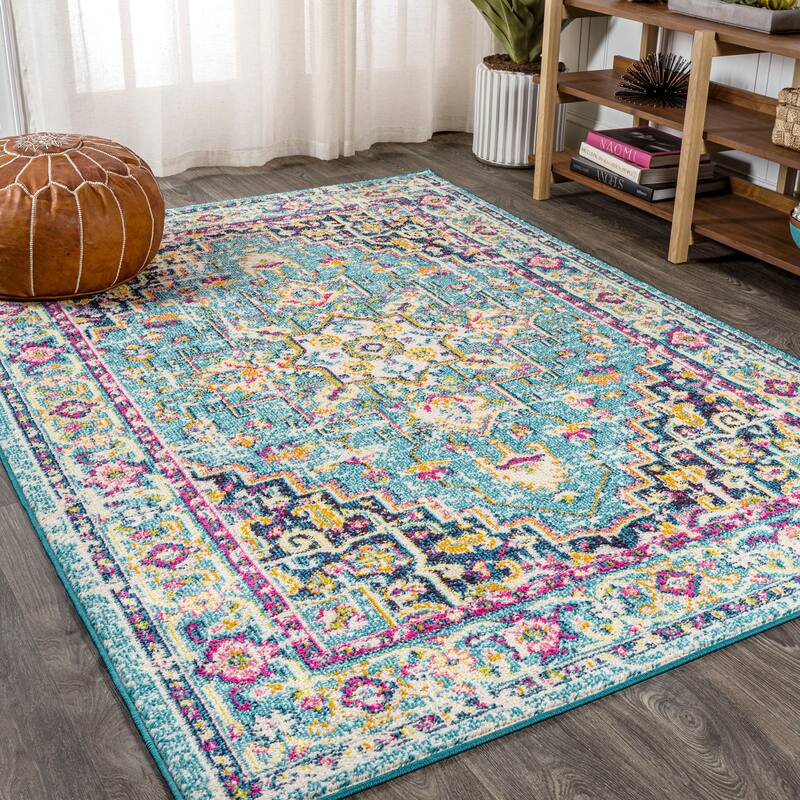 JONATHAN Y Audrey Geometric Medallion Area Rug