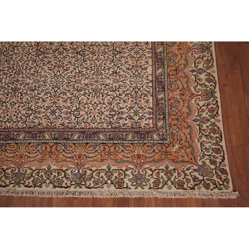 Anatolian Turkish Vintage Rug Hand-Knotted Oriental Wool Carpet - 6'6" X 9'7"