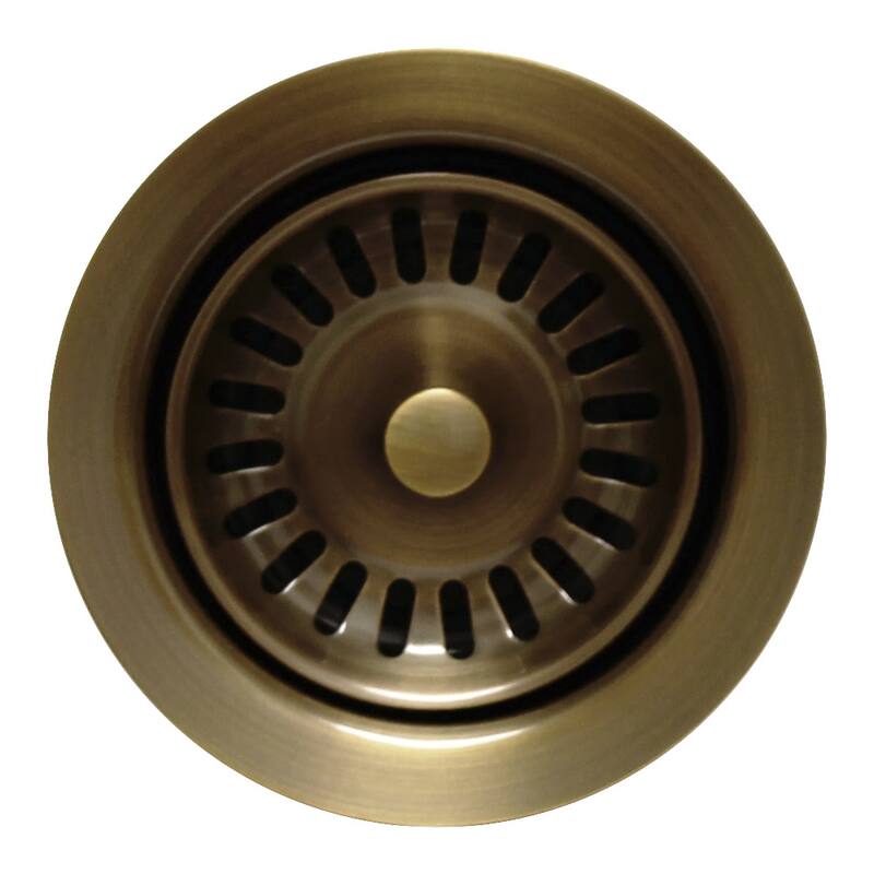 Whitehaus 3 1/2" Waste Disposer Trim with Matching Basket Strainer for