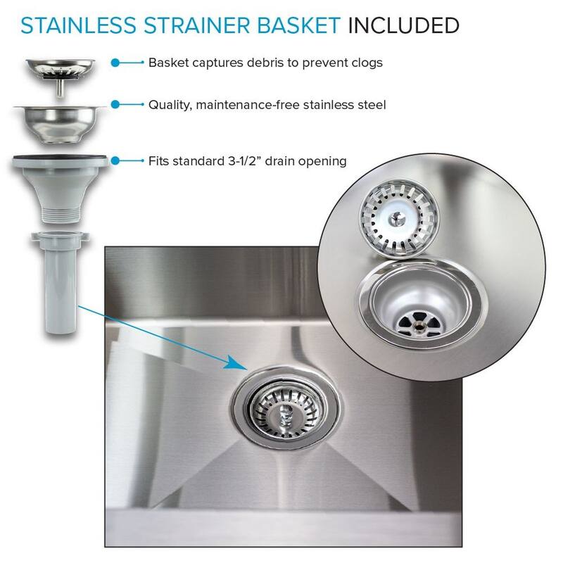 Transolid 28-in W x 22-in D x 35-in H Stainless Steel Laundry Sink and Wash Stand - 28-in x 22-in