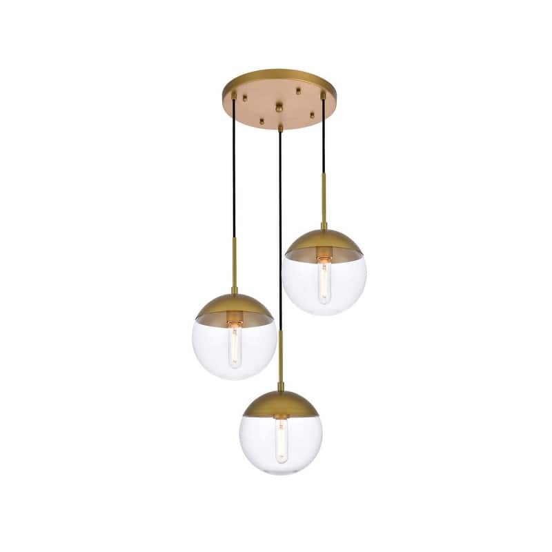 3-Light 18 inch Pendant with Clear Glass