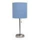 Option Brushed Steel/Blue Shade