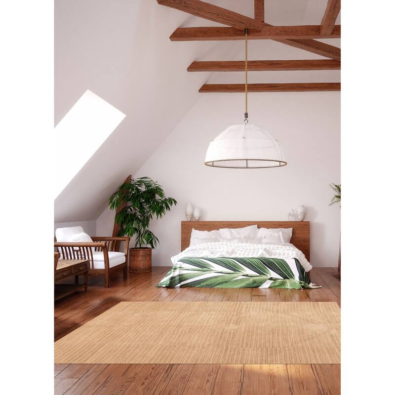 ECARPETGALLERY Hand-knotted Opulence Tan Silk, Wool Rug - 8'2 x 12'5