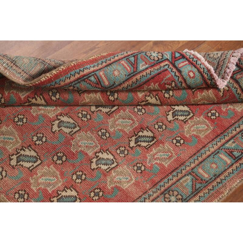 Geometric Tabriz Persian Vintage Rug Handmade Wool Carpet - 3'6"x 4'8"