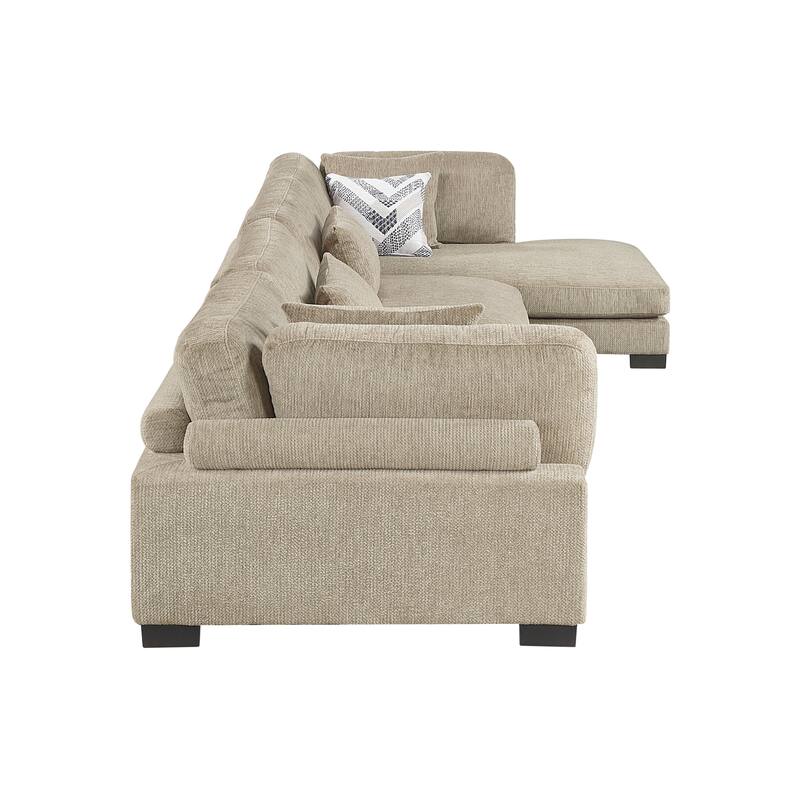 Abbeville Microfiber 4-Piece Modular Sectional with Chaise