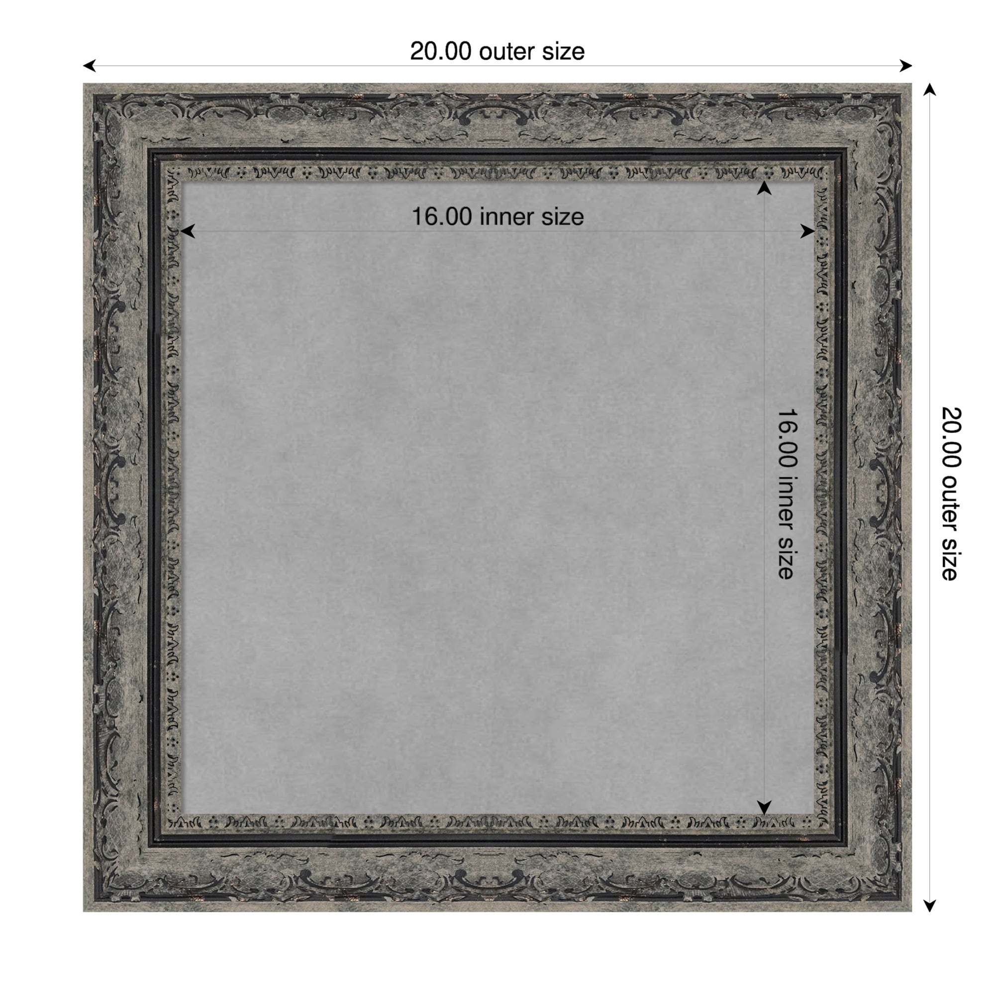 Amanti Art Filigree Gloss Black Framed