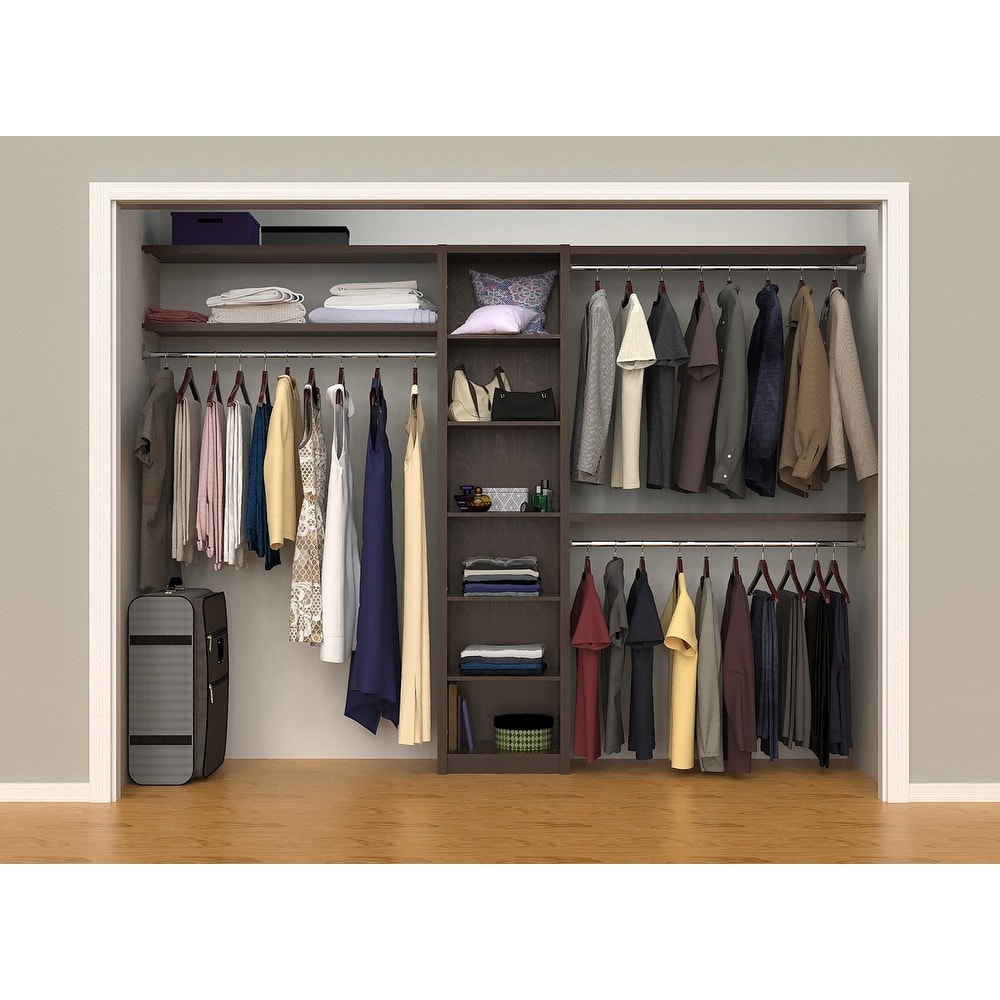 Hanging Closet Organizers with 3 Shelves - Closet Storage and RV Closet  Organizer - Grey / Black - On Sale - Bed Bath & Beyond - 37060017