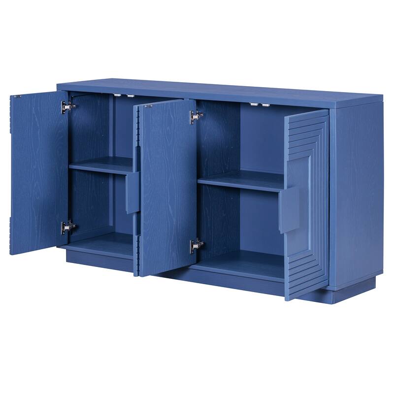4-Door Sideboard with Ample Storage for Living Room and Dining Room