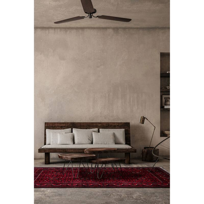 ECARPETGALLERY Hand-knotted Finest Khal Mohammadi Red Wool Rug - 4'11 x 6'9