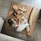 preview thumbnail 3 of 1, Toki Kids, Sand Vegan Leather, Padded Play Mat, Mega Size
