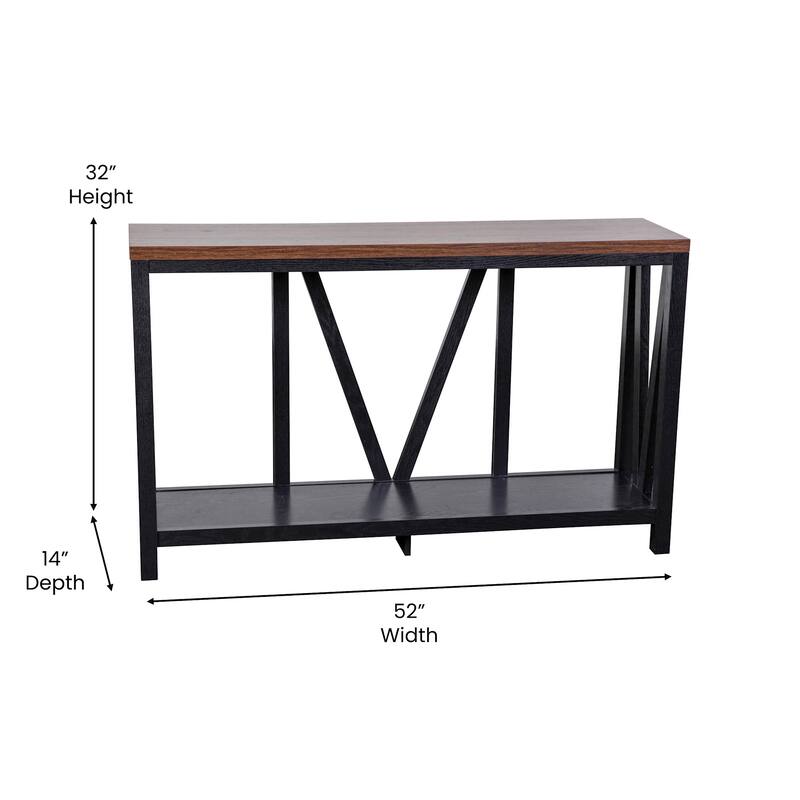 Flash Furniture FFIF76380 Bodhi 52" Wide Engineered Wood Console Table