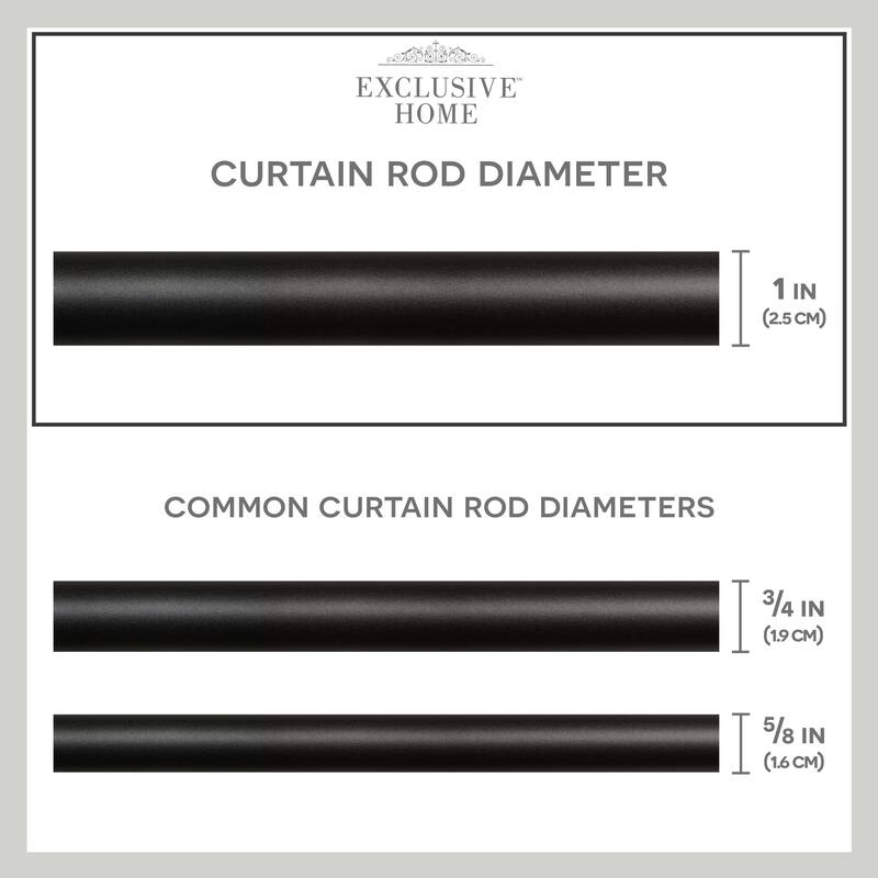 Porch & Den Freret 1-inch Curtain Rod and Finial Set