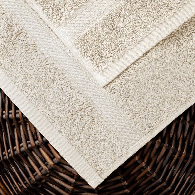 Superior Egyptian Cotton Pile Heavyweight Bath Towel Set of 2