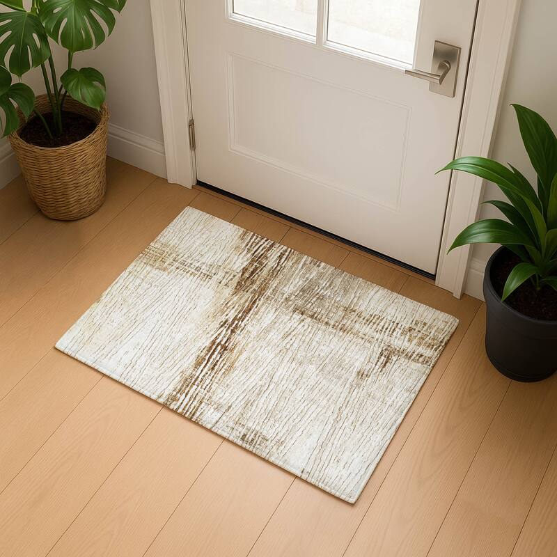 Premium Washable Super Soft Modern Ombre Mayfield Rug - Ivory - 1'8" x 2'6"