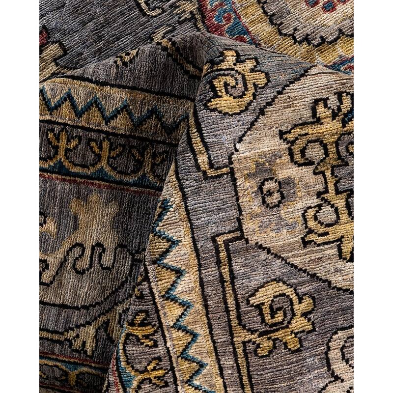 Serapi One-of-a-Kind Hand-Knotted Area Rug - Gray, 8' 0" x 9' 11" - 8' 0" x 9' 11"