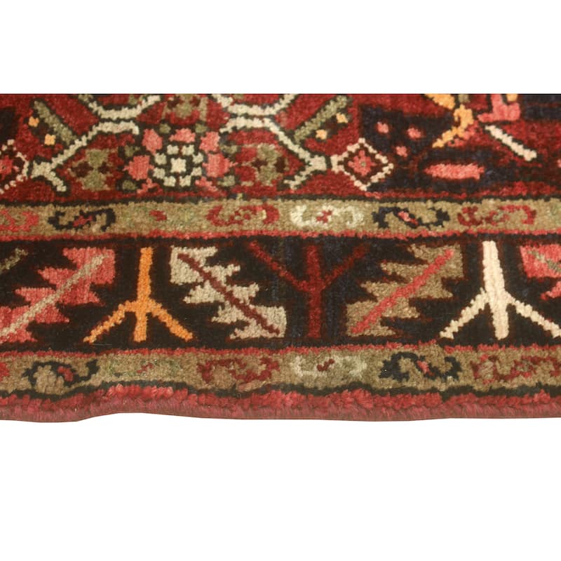 Fine Vintage Distressed Sindbad Red/Charcoal Runner - 3'2" x 9'6"