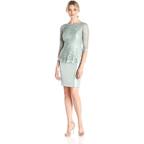 adrianna papell peplum dress
