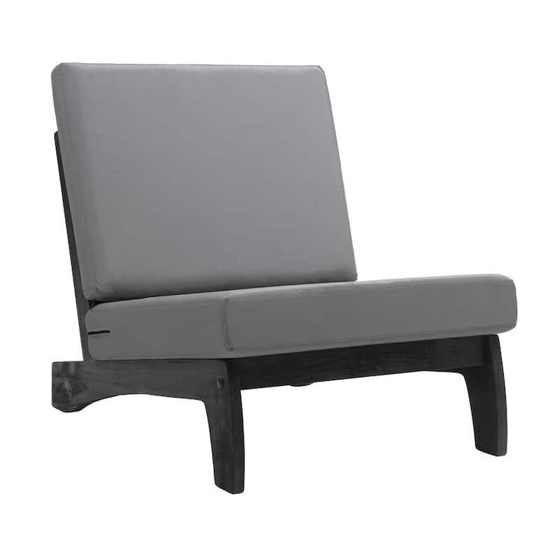 3-Piece Outdoor Patio Wood 2 Set Chairs with Side Table