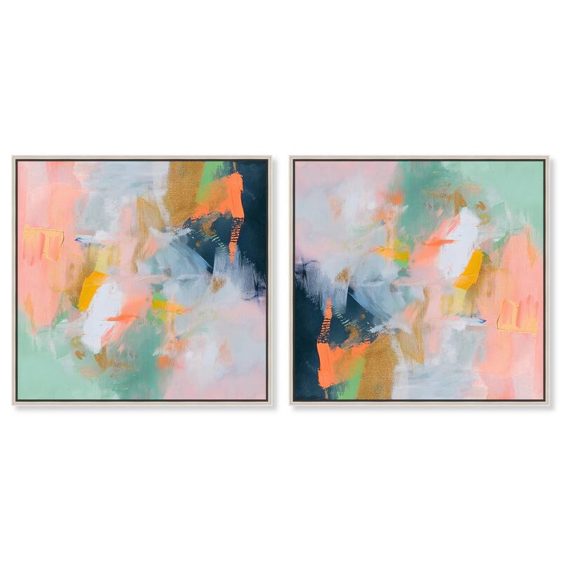 Mediterranean Blooms Canvas by Art Remedy - 45" x 30" - Gold