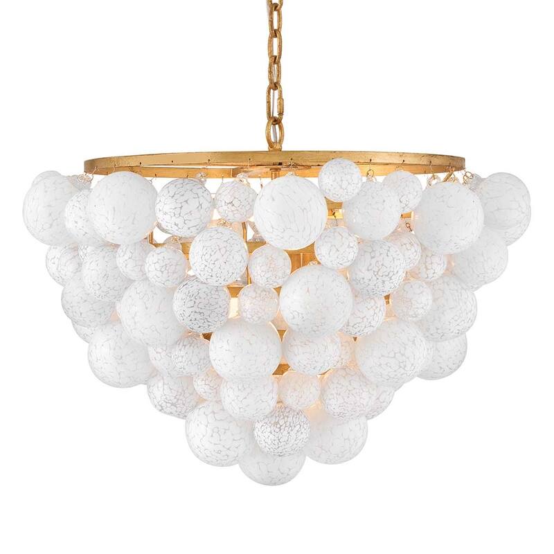 Fredrick Ramond FR41565 Marabel 6 Light 31" Wide Ring Chandelier - Distressed Brass