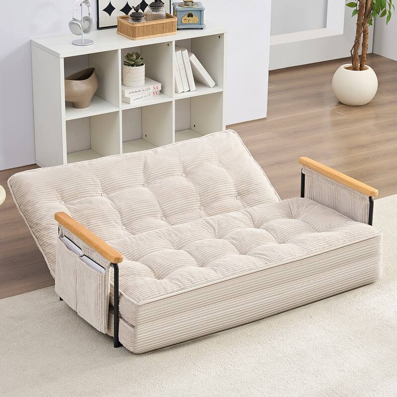 Mixoy Muti-Functional Folding Floor Sofa Bed,3-Seater,2-Seater,1-Seater Lazy Futon Sofa with 6 Position Adjustable Backrest
