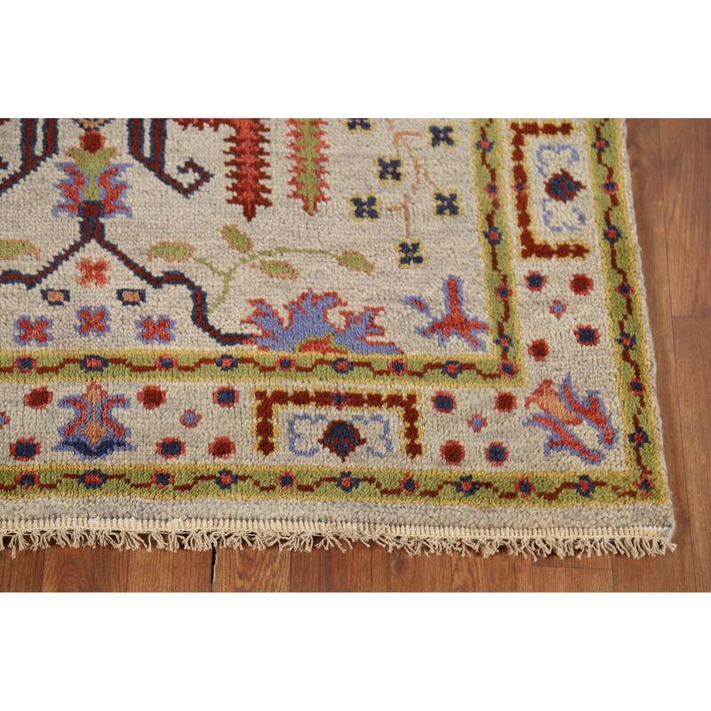 Lilian Oriental Area Rug Hand-Knotted Wool Carpet - 4'0"x 5'11"