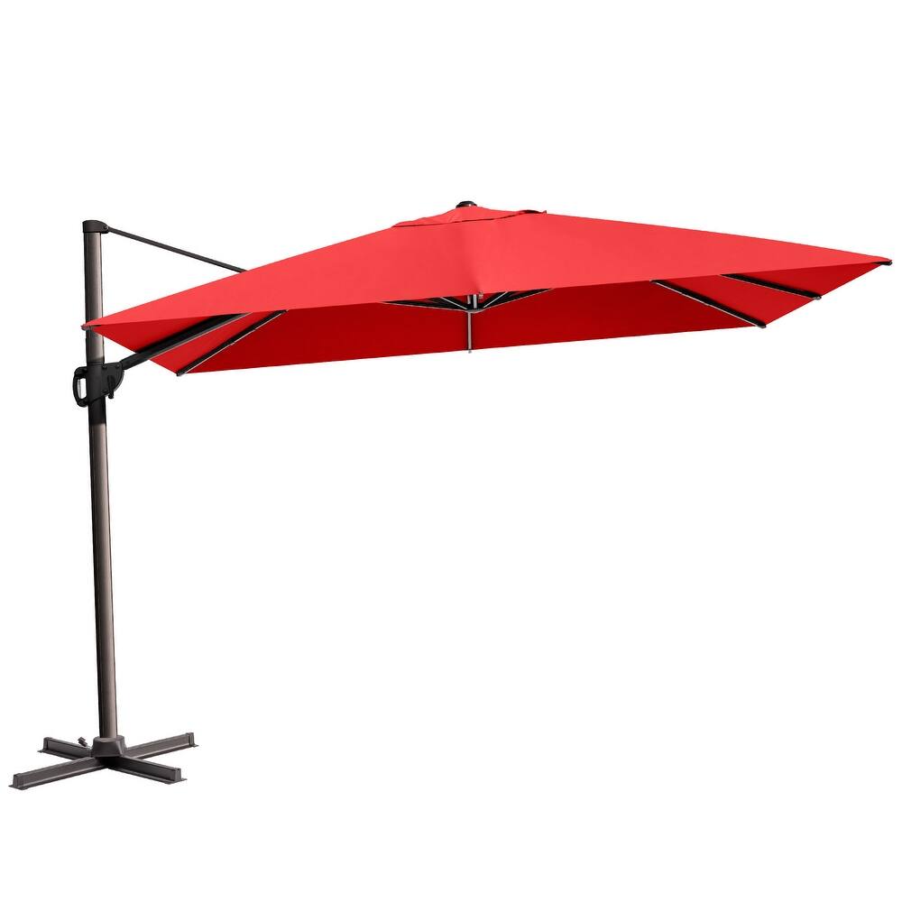 VredHom Outdoor Patio 9 FT x 12 FT Cantilever-Offset Umbrella