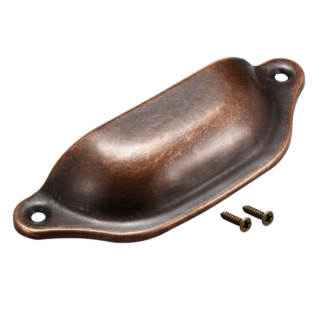 Cup Drawer Pull Kitchen Cabinet Handles 83mm Hole Centers Copper Tone Overstock 32490154