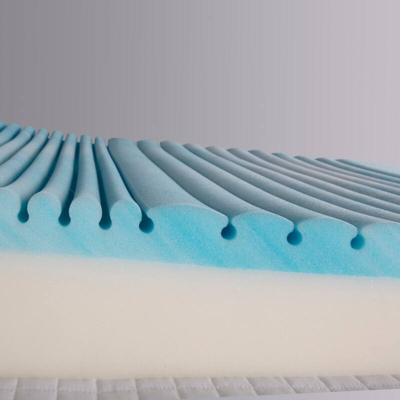 Cooling Gel Memory Foam Body Wedge Pillow with Gradual Incline - Ergonomic Sleep Support
