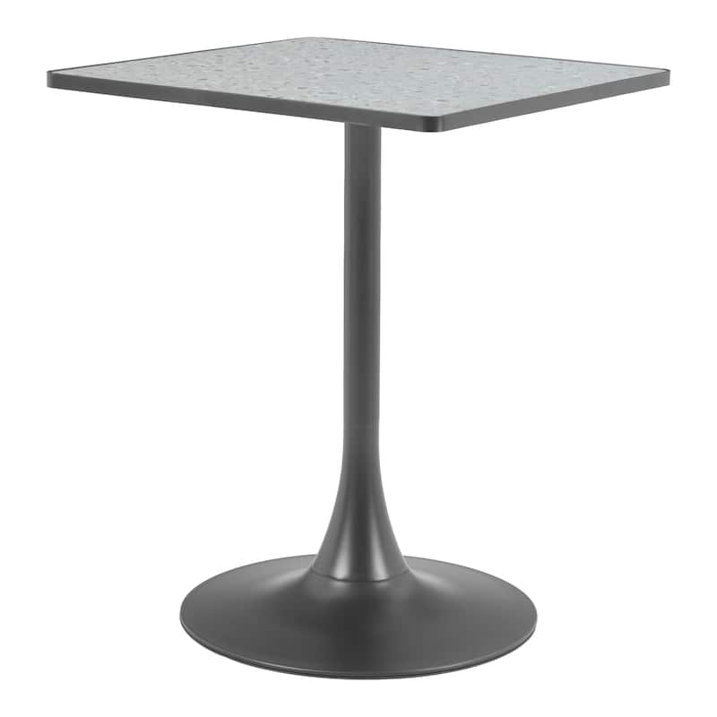 Spot Bistro Table Gray & Black - Gray/Black