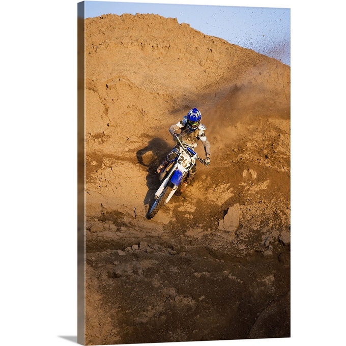 Dirt bike canvas on sale wall art