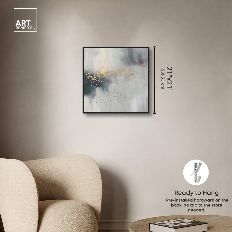 Silvered Hues and Gold II Canvas by Art Remedy