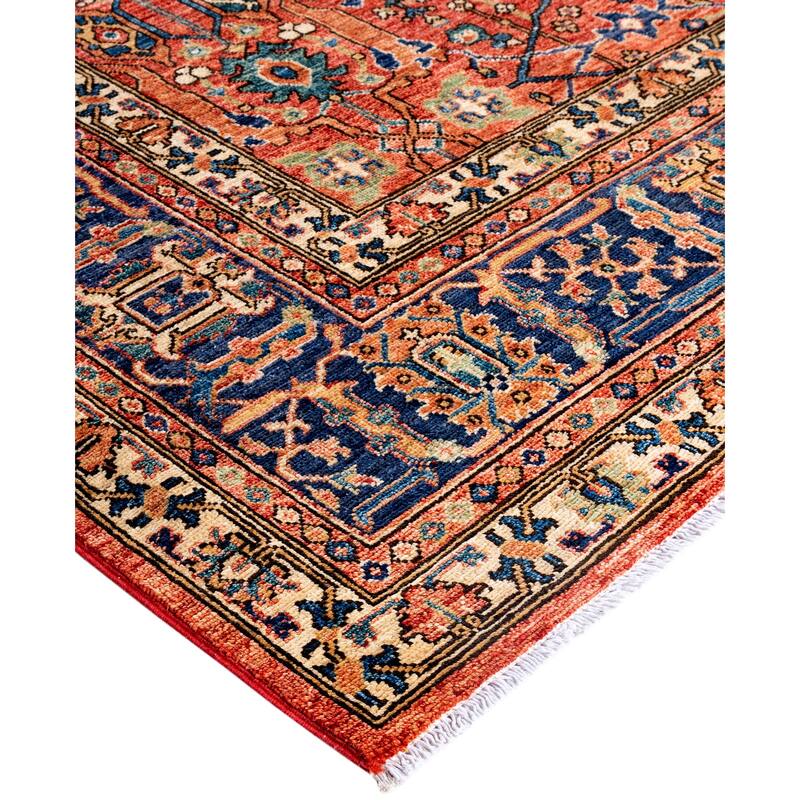 Serapi One-of-a-Kind Hand-Knotted Area Rug - Red - 9' 0" x 12' 1"