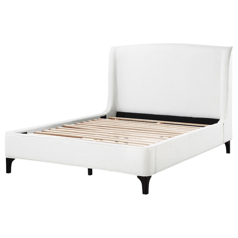 Mosby Contemporary Boucle Upholstered Wingback Bed
